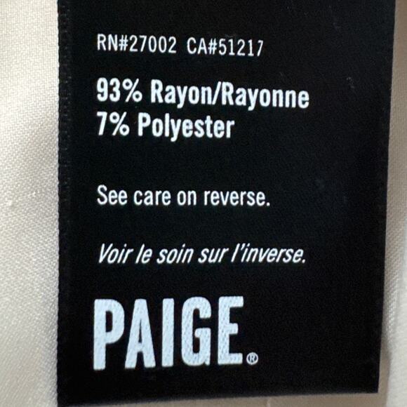 Paige Women's Becca Pleated Cargo Pants Flowy Rayon Size 6 Designer Boho Chic - Picture 9 of 10